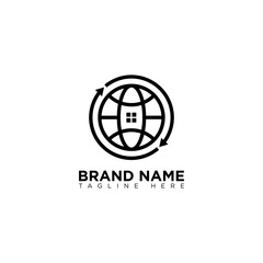 Online Shop Logo Design Monoline