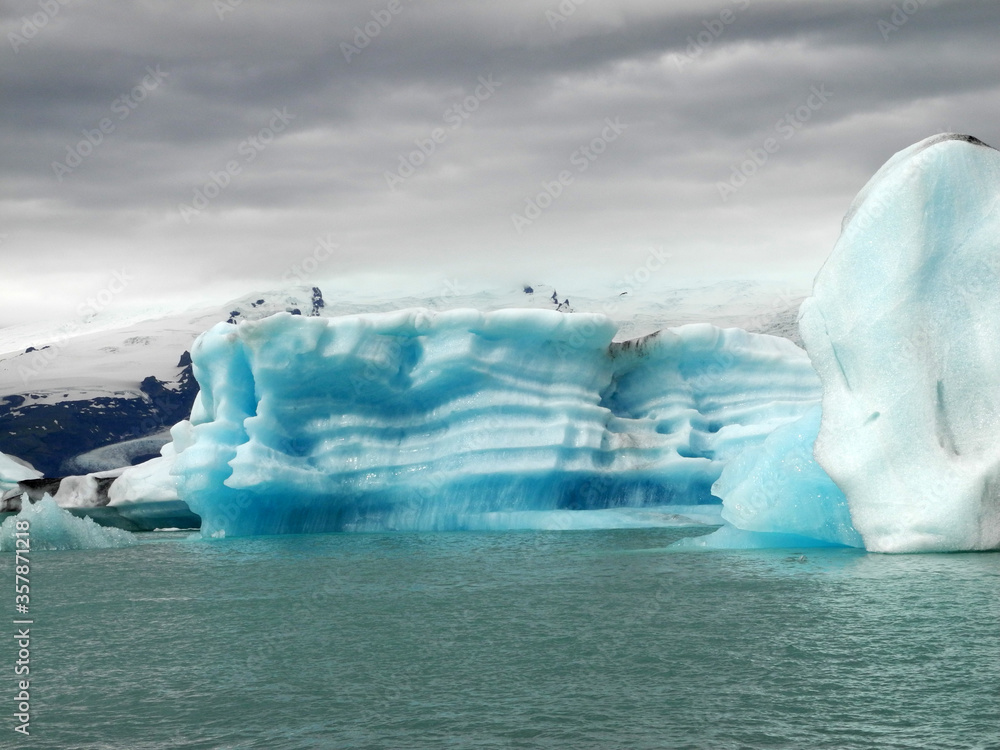 Poster Gletscherlagune Jökulsarlon auf Island