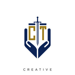 ct logo design vector 