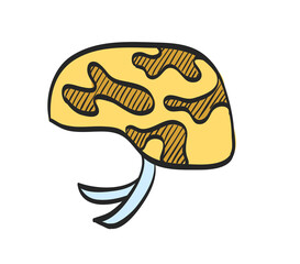 Color Sketch Icon Military helmet