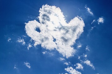 heart shaped cloud
