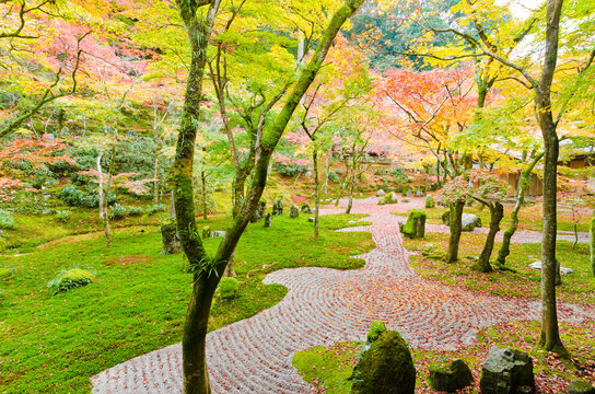 The Japanese garden in Komyozenji Temple,Komyozen-ji is a Zen temple in Dazaifu, Fukuoka Prefecture.