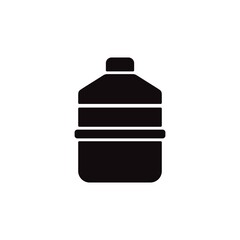 Water bottle icon on white background. Liquid container symbol. Line icon design.