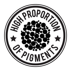 high proportion of pigments