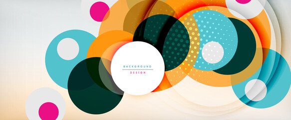 Trendy simple circle abstract background, dynamic motion concept. Vector Illustration For Wallpaper, Banner, Background, Card, Book Illustration, landing page