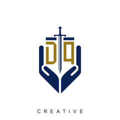 dq logo design vector 