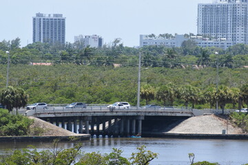 bridge over intracoastal waterway