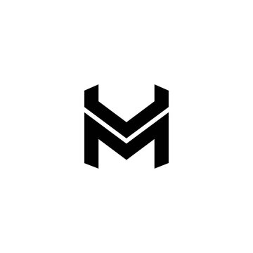 Mv,Vm Logo, Letter Design Vector 