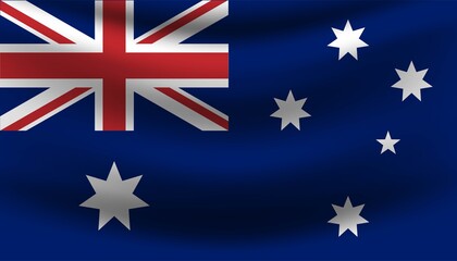 Flag of Australia background template.
