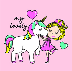 NIÑA AMOR UNICORNIO