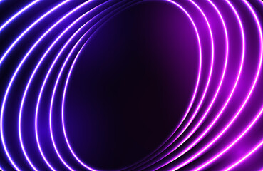 Futuristic abstract colorful vector background with Glowing electric bright neon lines . Abstract lines composition