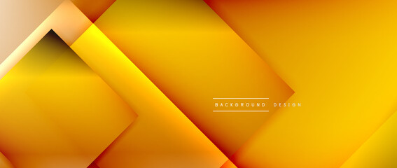 Square shapes composition, fluid gradient geometric abstract background. 3D shadow effects, modern design template