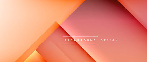 Square shapes composition, fluid gradient geometric abstract background. 3D shadow effects, modern design template