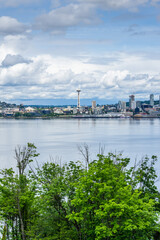 Naklejka premium Clouds Over City 8