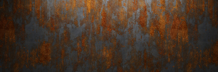 Fototapeta premium Metall und Rost als Grunge Hintergrund Textur Wallpaper