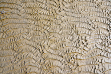Pattern of beach sand during low tide