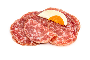 In Scheiben geschnittene, ungarische Salami