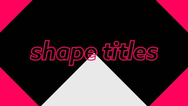 Simple Clean Shape Titles