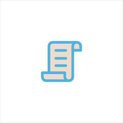 paper document icon flat vector logo design trendy