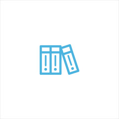 book icon flat vector logo design trendy