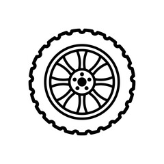 car tire - automotive icon vector design template