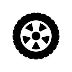 Fototapeta premium car tire - automotive icon vector design template