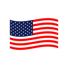 america flag icon vector design template