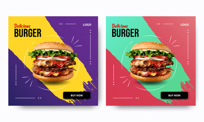 Fast Food Poster Print Template Design