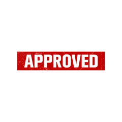 approved rubber stamp icon vector design template