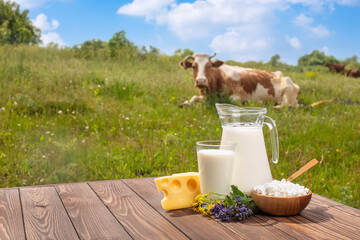 milk in glass jug