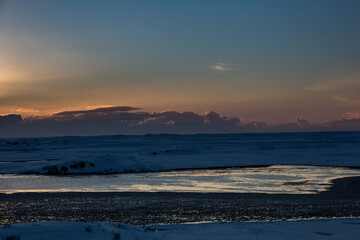 Sonnenuntergang auf Island