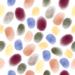 seamless vector pattern watercolor circles. Vector illustration