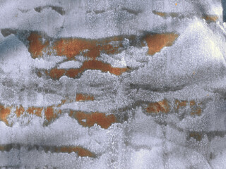Texture sheet of galvanized iron with rust