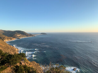 Sunset at Pacific Coast Highway at southern California