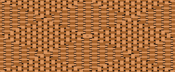 Obraz premium Seamless oak floor texture. Large basket texture for use as background