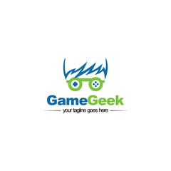 game geek abstract logo design
