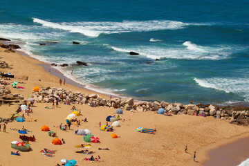 Fototapeta na wymiar Cadiz beach in summer