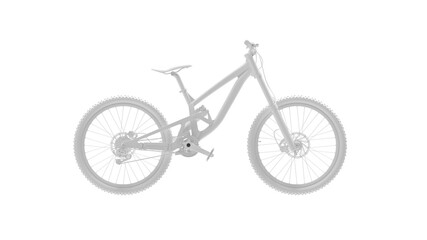 Fototapeta na wymiar 3D rendering of a mountain bike bicycle downhill wheel cycling cross