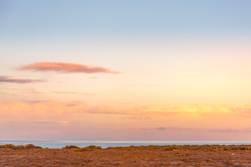 Fototapeta na wymiar Sunset sky at Canary Islands, Tenerife, Spain