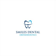 Dental Care Creative Concept Logo Design Template