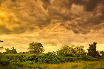 There will be a storm in the evening