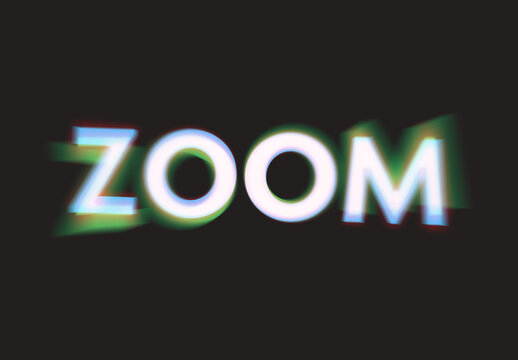 Glitch Blur Text Effect