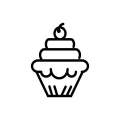 cupcake icon design vector template