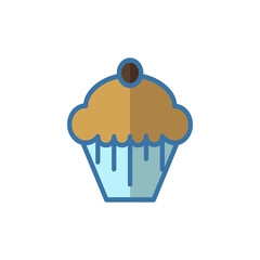 cupcake icon design vector template