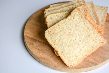 
the texture of fresh baked fluffy soft whole grain sliced breads
