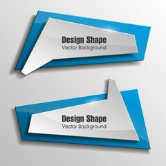 Design shape Origami vector banner