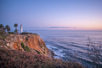 Sunset over the Pacific Ocean in Rancho Palos Verdes 