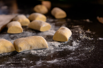Fototapeta na wymiar Home baking mushroom pastries