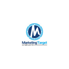 marketing target company logo design