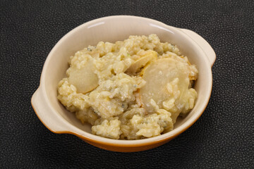 Risotto with pear and gorgonzola